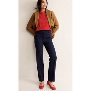 Boden Pimlico Ponte Trousers Navy Dress Pants Women's Size 14L (UK 18L) $149